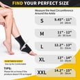 thumbnail image 7 of CAMBIVO Ankle Compression Socks for Men & Women, Ankle Brace for Plantar Fasciitis Relief, Breatheble Foot Brace Ankle Wrap for Sprain and Fitness, 7 of 7