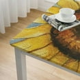 thumbnail image 4 of nygtbtfer Watercolor Sunflower Spring Table Cloth  Round Tablecloth Washable Table Cover for Kitchen Outdoor Valentines Day Decor, 4 of 7
