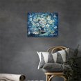 thumbnail image 5 of Farmhouse Navy Blue Daisy Flower Decor Wall Art Rustic Floral Butterfly Today I Choose Joy Pictures Wall Decor Canvas Painting Prints Artwork Decorations for Bathroom Bedroom Kitchen 16"x12", 5 of 6