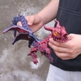 thumbnail image 6 of 22inch 3D Printed Dragon with Wing,Flexible Joint Animal lacertid Figurines,Realistic Eyes, Home Office Decor,Fidget Toy for Adults Teens Boy Festival Gifts, 6 of 12