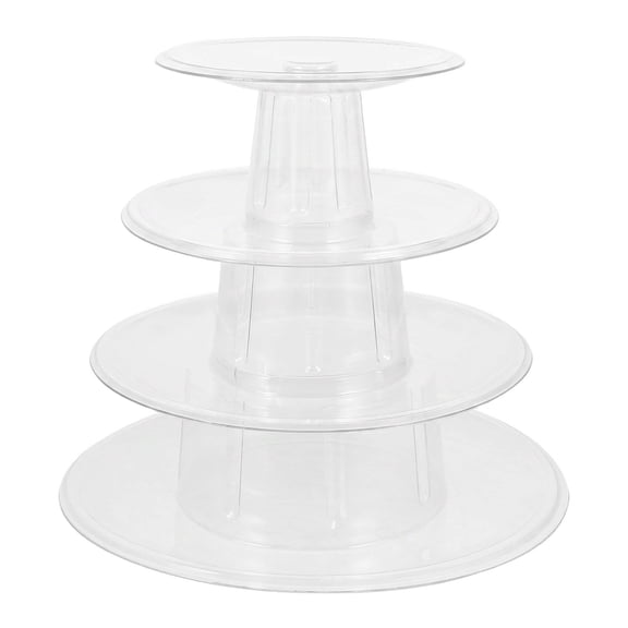 4-Tier Macaron Tower Stand Cupcake Holder Tray Cake Display Rack