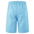 thumbnail image 4 of pstuiky Pantalones cortos para hombre, Pantalones cortos casuales de color liso para hombre, con bolsillos y cintura con cordones Pantalones cortos de baloncesto, 4 of 6