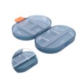 thumbnail image 3 of Unique Bargains 1 Pc 8 Grids Flip Up Double Layer Pill Case Lightweight for Travel Clear Blue, 3 of 6