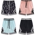 thumbnail image 2 of Pantalones Deportivos De Baloncesto De Malla Mismo Estilo Para Parejas Casual De Secado Rápido, 2 of 4