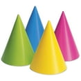 thumbnail image 2 of Neon Assorted Color Birthday Party Hats 8 Count for 8 Guests, 2 of 2
