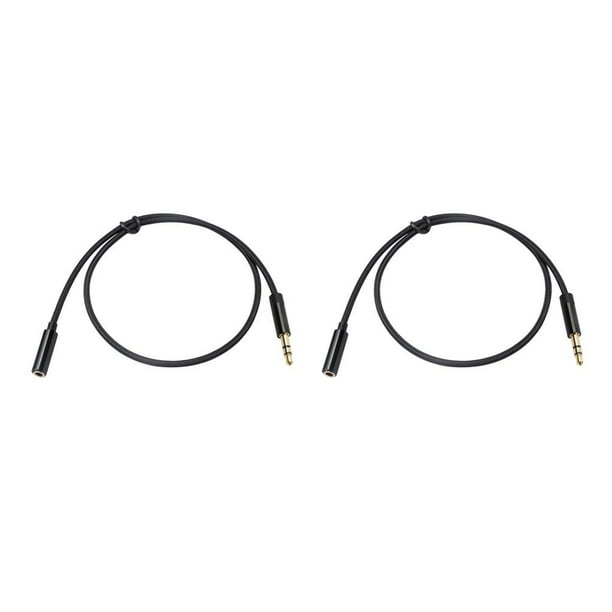 Cable de extensión de audio con micrófono Seitruly 3.5mm 1m 2piezas