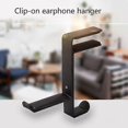 thumbnail image 3 of Headphone Holder Desk Mount Headset Hanger Clip Hook Display Stand (White), 3 of 4