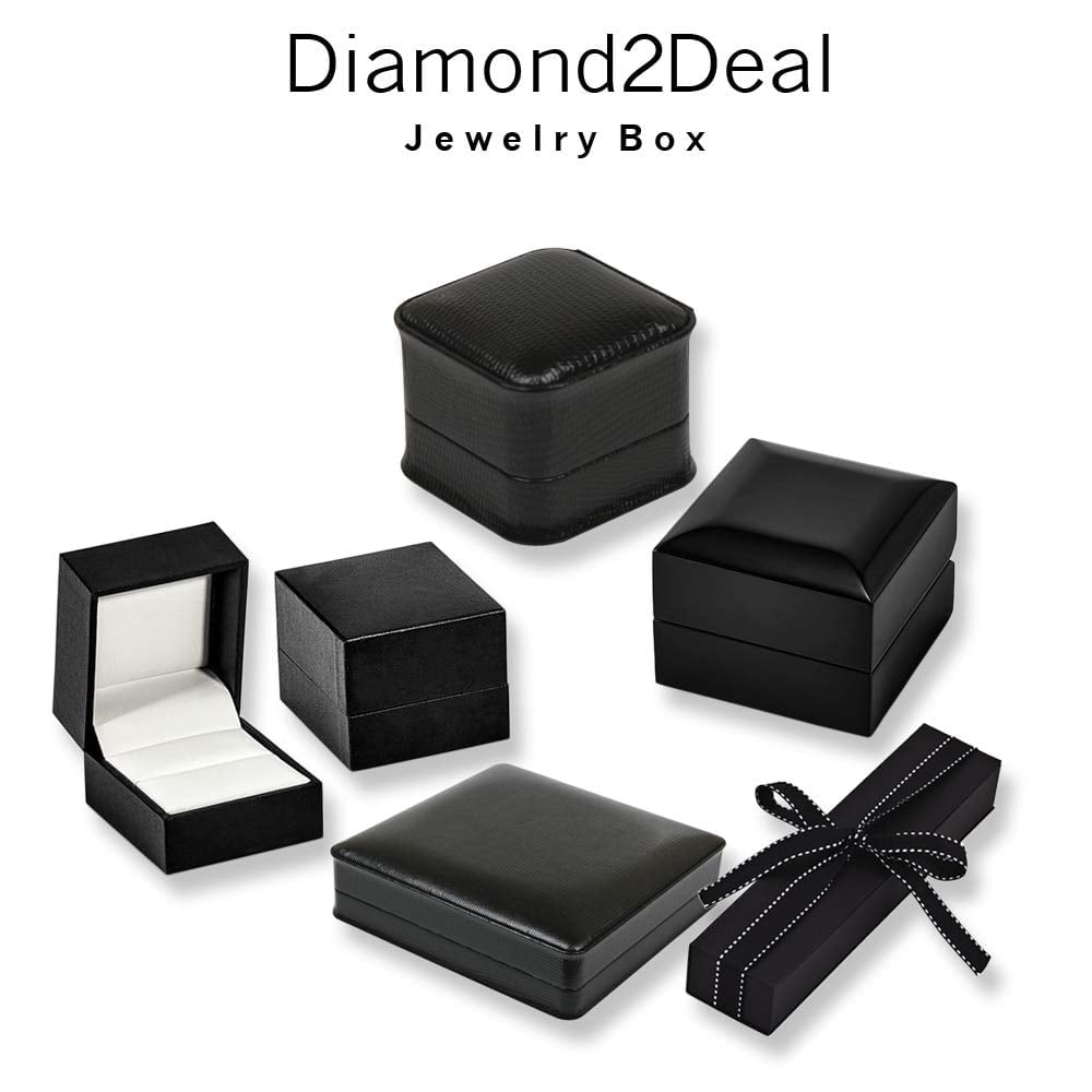 Diamond2Deal 925 Sterling Silver Rhod-plt Polished Front and Back Post Dangle Earring for Women (L- 1.7 inch, W- 0.4 inch)