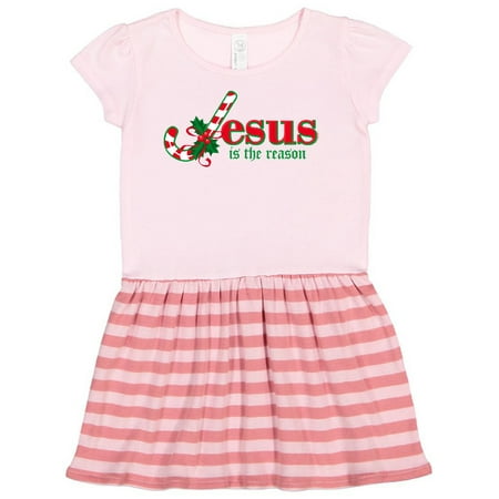 

Inktastic Candy Cane Jesus Gift Toddler Girl Dress