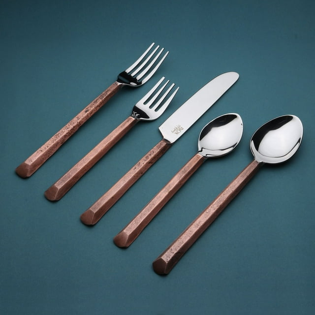 Plateau Copper Antique 20 Pc. Flatware Set (Serves 4)