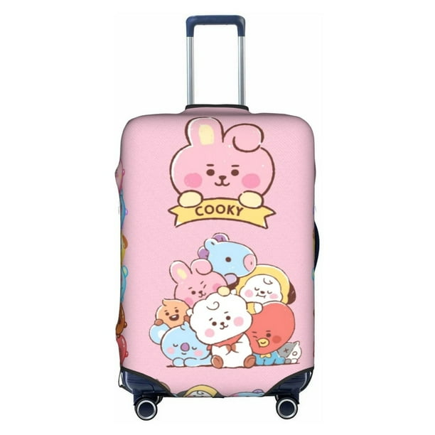 BTS BT21 Engrosado Cubierta De Equipaje 18/24/28/32 Pulgadas Alta Elástica Maleta De Viaje Spandex Protectora