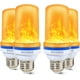 thumbnail image 2 of BHCORNER [actualizado] Bombillas LED con efecto de llama – Decoraciones de Halloween para exteriores, base E27, bombillas parpadeantes de Navidad para exteriores, decoraciones de Halloween, bombillas, 2 of 4