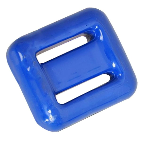 Pesas de buceo sólidas de 0,5 kg a 1,5 kg, piezas recubiertas de PVC antideslizantes para buceo, cinturón de pesas para natación, deporte Azul 1000g