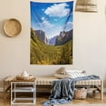 thumbnail image 2 of Yosemite Tapestry, Yosemite El Capitan and Half Dome in California National Parks US Summertime View, Wall Hanging for Bedroom Living Room Dorm Decor, 60W X 80L Inches, Green Blue, by Ambesonne, 2 of 5