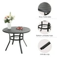 thumbnail image 2 of Sophia & William Outdoor Metal Round Dining Table for 4 Chairs, 2 of 7
