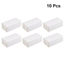 MLINS 10 Pcs Storage Cardboard Box Paperboard Drawer White