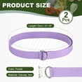 thumbnail image 2 of Uxcell Web Football Belt, Men Canvas Belt Web Flag Football D Ring, Adjustable Soccer Replacement Strap 51 Inch & 2 Pcs & Canvas & Purple, 2 of 7