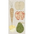 thumbnail image 2 of Vision Studio 11x18 White Modern Wood Framed Museum Art Print Titled - Contour Fruits and Veggies VII, 2 of 4