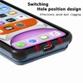 thumbnail image 5 of SaniMore for iPhone 15 (6.1" 2023) Case, PU Leather Carbon Fibre Pattern, Flip Wallet Card Slots RFID Blocking Magnetic Car Mount Shockproof Anti-fall Protective Shell, Blue, 5 of 10