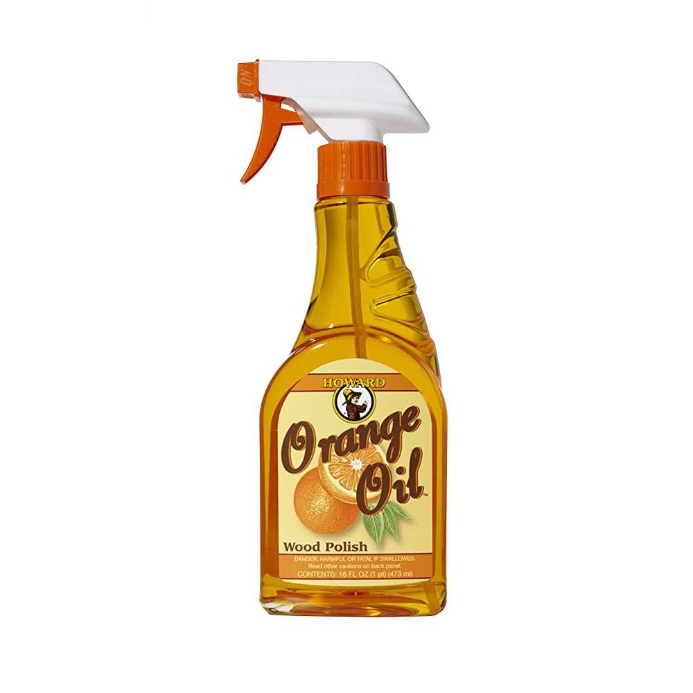 Howard Orange Oil Wood Furniture Polish, ORS016 Spray Bottle 16 Oz