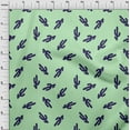 thumbnail image 4 of oneOone Cotton Poplin Mint Green Fabric Plant Cactus With Geometric Sewing Material Print Fabric By The Yard 42 Inch Wide, 4 of 4