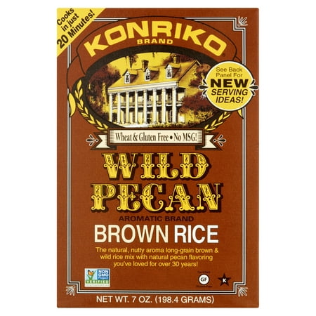 Konriko Wild Pecan Aromatic Brand Brown Rice, 7 oz, 6