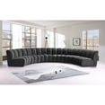 thumbnail image 2 of Meridian Furniture Infinity Gray Velvet 6pc. Modular Sectional, 2 of 4
