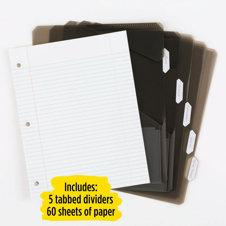 Five Star Back to School Bundle: Flex Hybrid NoteBinders 4 Pack, 1 Inch  Binders, Notebook and Binder All-in-One, Black, White, Red, & Green  (29328AE2)
