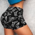 thumbnail image 4 of Fotbe Skull bird bat spider Shorts Sin Costuras – Shorts Deportivos de Cintura Alta para Mujer, Elásticos para Gimnasio, Yoga, Running o Ciclismo-Large, 4 of 8