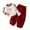 Wine#birthday gifts#14, variant on oelaio Girls Fall Winter Clothes 2 Piece Matching Set Long Sleeve Bow T Shirt and Elastic Waist Cargo Pants Color Block Casual Athletic Outfit Sets Tween Streetwear Army Green 9 Years