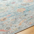 thumbnail image 6 of Mark&Day Washable Rugs, 3x4 Carli Traditional Denim/Charcoal Area Rug, Blue Grey Tan Carpet for Living Room, Bedroom or Kitchen (2'8" x 4', Machine Washable), 6 of 7
