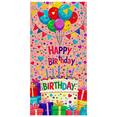 thumbnail image 5 of Colorful Happy Birthday Banner with Balloons Cake and Gifts Background Party Decoration for Birthday Party Photography Props Backdrop Supplies, 5 of 8