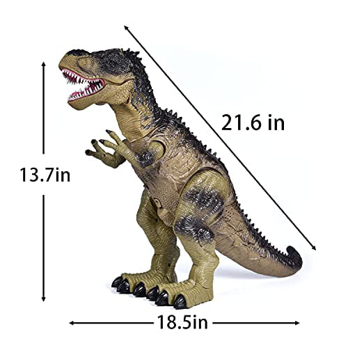 Red deAO Electric Remote Control Dinosaur Figure Toys Set 