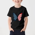 thumbnail image 2 of FAVIPT Teen Girl 4th of July Tops Summer 250 Years Boys American Flag Shirt Red White Blue Tshirt Independence Day Tee Black,10-11Years, 2 of 6