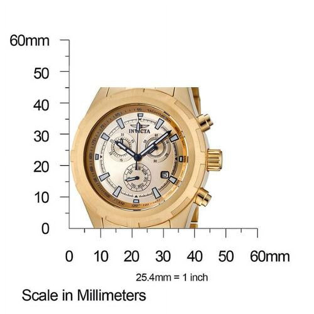 Invicta Men's 1561 Specialty Chronograph 18K Gold Plated Steel Gold-Tone Dial 45 Mm Watch