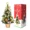 Gold, variant on 18" Mini Christmas Tree Ornaments Tabletop Artificial Xmas Tree with LED String Light,Silver