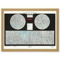 thumbnail image 1 of Space Nasa 1979 Lunar Chart Moon Map Data Diagram Artwork Framed Wall Art Print A4, 1 of 4