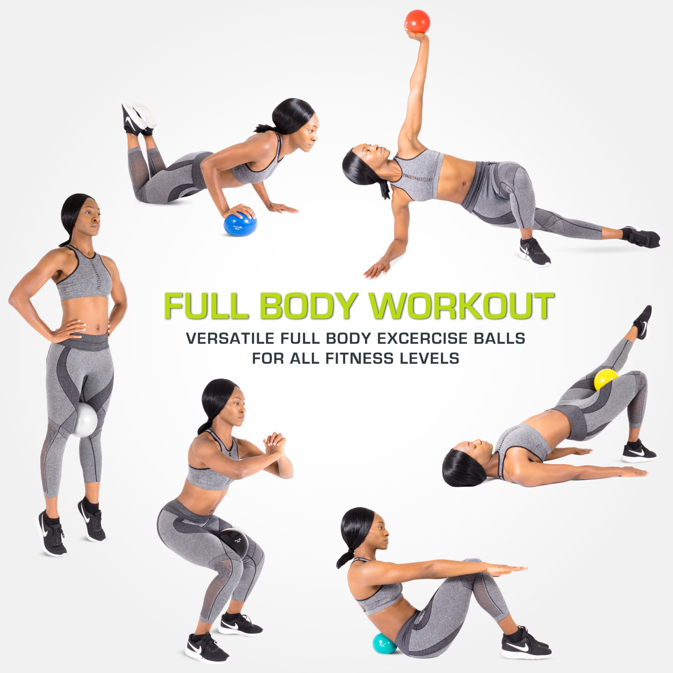 ProsourceFit Weighted Toning Exercise Hand Balls for Pilates & Yoga