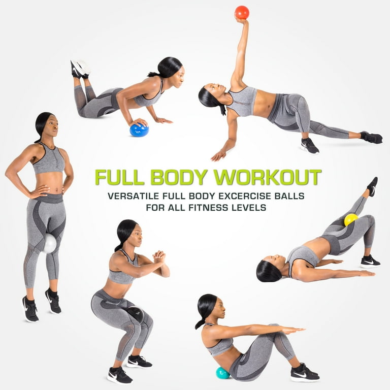 ProsourceFit Weighted Toning Exercise Hand Balls for Pilates