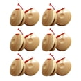 thumbnail image 1 of Miangastore 12Pcs Castanet Percussion Wooden Music Instrument Beige Plaything, 1 of 8