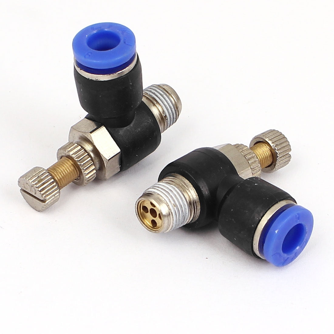 13mm Male Thread 6mm Tube Push In Fitting Speed Flow Controller Air Valve 