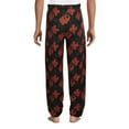 Men's AC/DC Graphic Sleep Pants, Poly Spandex Band Pajama Bottoms, Up ...