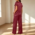 thumbnail image 5 of FAHUOMU Women's 2 Piece Pajama Set Sexy Loungewear Sleepwear Casual Home Wear Outfits Soft Comfortable Relaxed Fit Matching Sets, 5 of 6