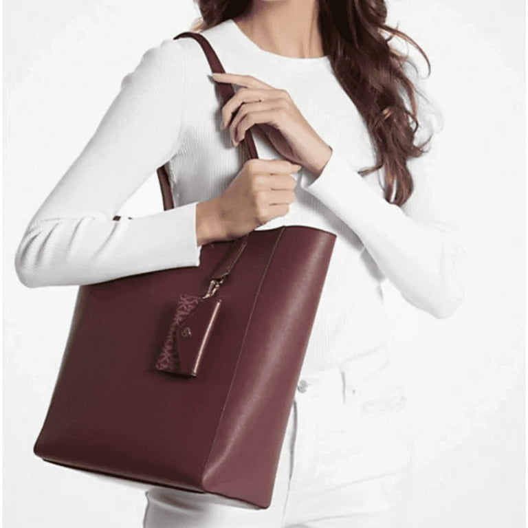 Michael Kors Vincent Large Saffiano Tote with Card Case - Walmart.com