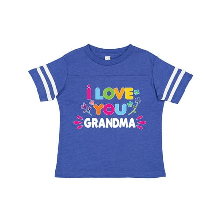 

Inktastic I Love You Grandma with Flowers Gift Toddler Toddler Girl T-Shirt