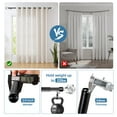 thumbnail image 2 of Urbanest Real Crystal Diamond-cut Elegant Designer Curtain Rod – Solid Metal Rod with Genuine Crystal Finials – 3/4" Adjustable , Heavy-Duty, Decorative, Sparkling Design, 48" to 84", Matte Black, 2 of 6