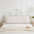 thumbnail image 2 of Move Over Beige Grey Ruffle Body Pillow Sham 20x54 inches Ruffled Pattern Body Pillowcase 100% Washed Microfiber, 2 of 8