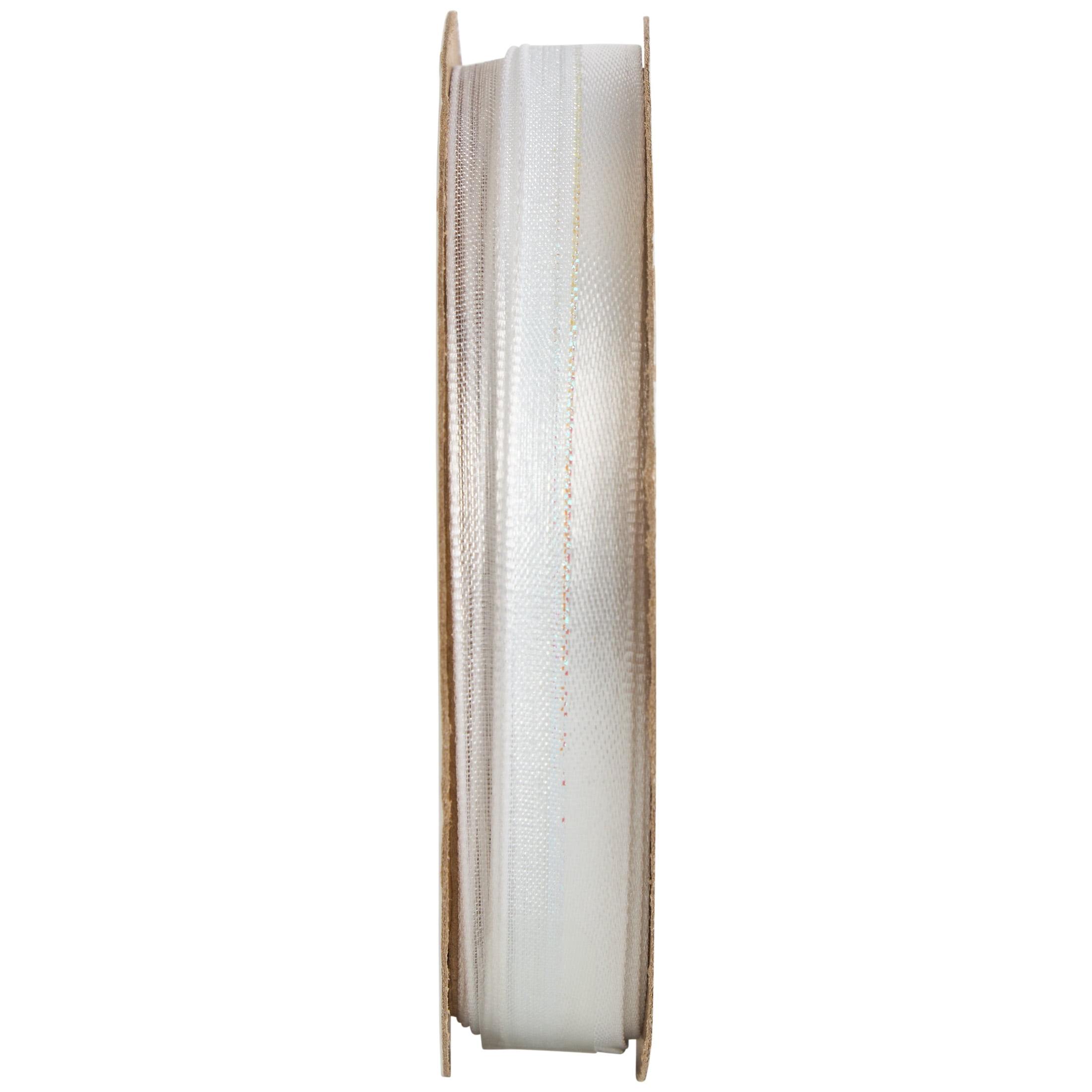 Hello Hobby White Sheer Elegance Ribbon, 3/8" x 3 yd