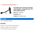 thumbnail image 2 of Front Right Lower Control Arm and Ball Joint Assembly - Compatible with 1997 - 2002 Cadillac Eldorado 1998 1999 2000 2001, 2 of 2
