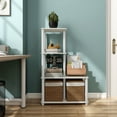 thumbnail image 3 of Furniture of America Brooks Adult Open Display Shelf Bookcase, 4-Cube Shelves, White, 3 of 16